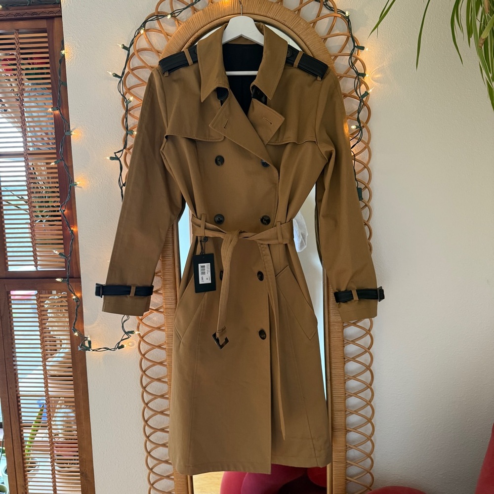 The Kooples Khaki Trench Coat, size 40